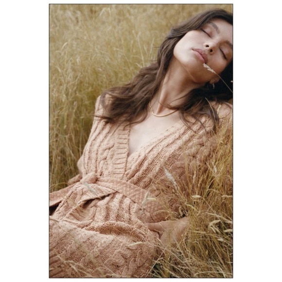 NWT Spell & The Gypsy Yellowstone Knit Cardigan In Caramel Size M/L - Picture 5 of 14